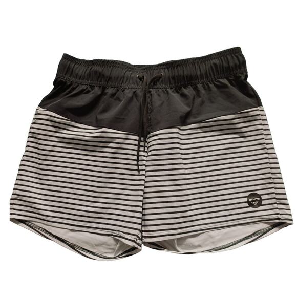 Roxy Shorts Swimming Beach Classics 5" Boardshorts Striped Medium - Picture 3 of 7